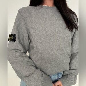 STONE ISLAND GARMENT DYED CREW NECK SWEAT